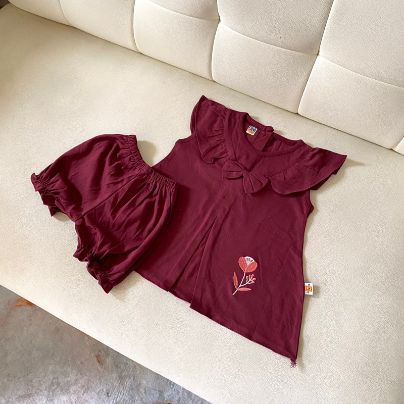 AURORA SET MAIN (6-12 bulan) SNI / (Setelan anak perempuan) / Baju setelan anak perempuan) / Baju se