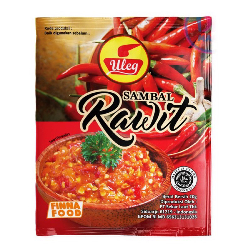 

ULEG sambal rawit 1pack 10 pcs