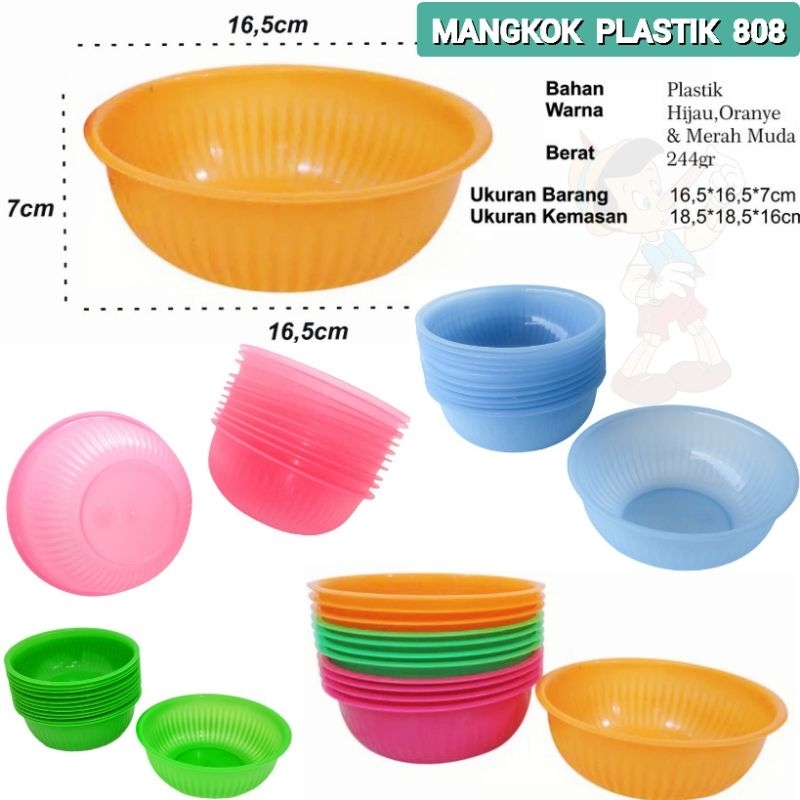 MANGKOK PLASTIK 808 TEBAL TAHAN MASAKAN PANAS