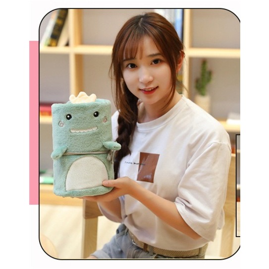 Selimut Bantal/ bantal selimut balmut 2in1 Balmut Bantal Selimut Kepala Tidur Travel Dewasa Bisa Lip