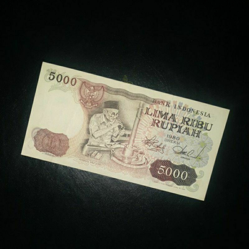 Uang Kuno 5000 Asah Intan Tahun 1980