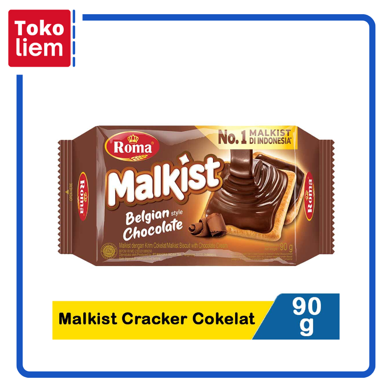 

Roma Crackers Malkist Belgian Style Cokelat 90G