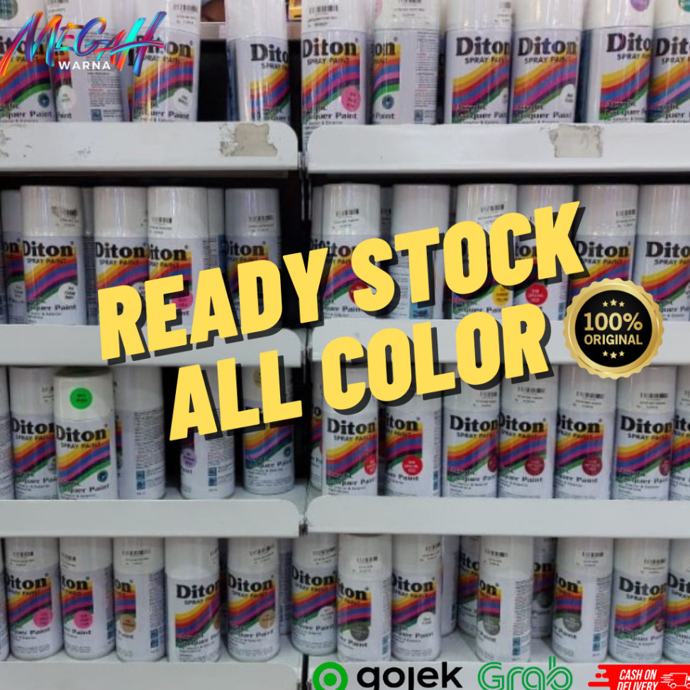 4.4 STOK READY Pilok Pilox Cat Semprot Diton 150cc black doff 884 clear 8540 putih-840 biru hitam 83