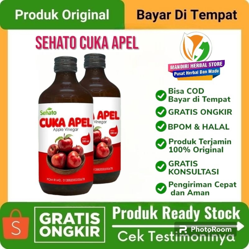 

Agen Resmi Cuka Apel Sehato 300ml Asli Original Bukan Cuka Apel Tahesta NutriGreat