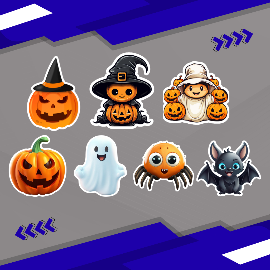 

STIKER VINYL LUCU TEMA HALLOWEEN