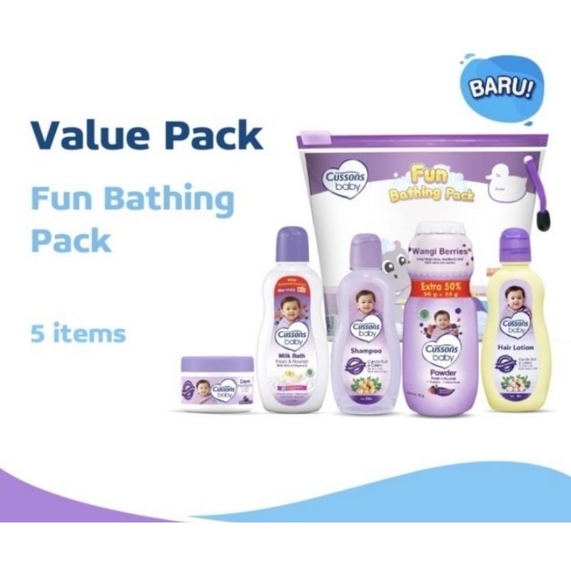 Makassar! Cussons fun bathing pack perlengkapan mandi bayi murah giftbox murah
