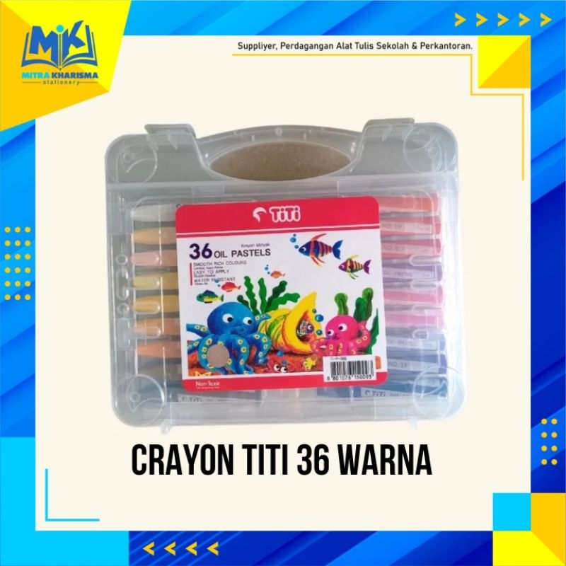 

Crayon/ Krayon TITI 36 Warna / OIL Pastel