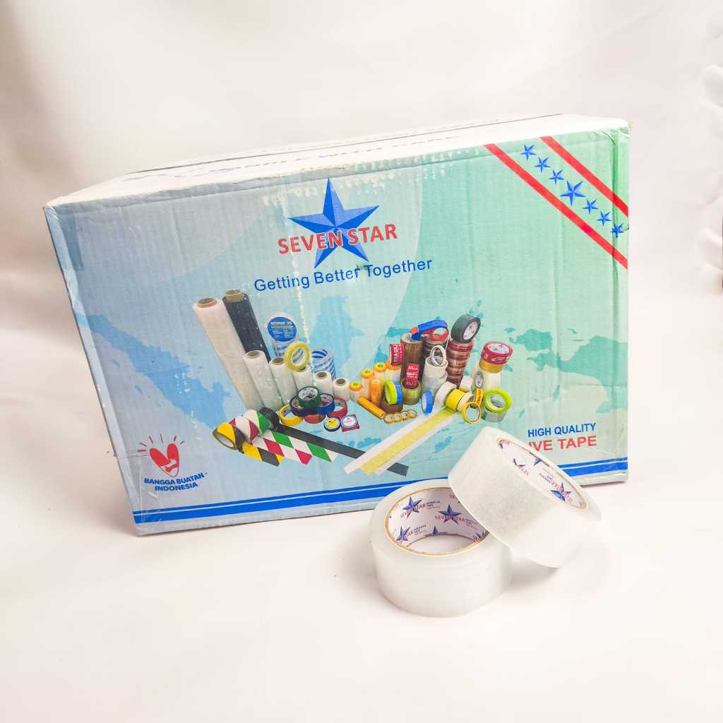 

Lakban Sevenstar 1 Dus Murah 45mm x 90y - 72 pcs