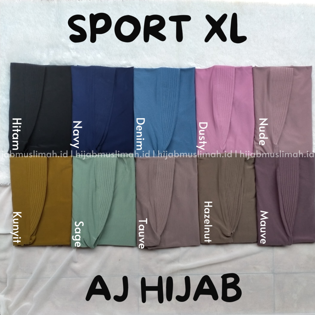 Jilbab Sport L Aj Hijab Jilbab Sport Jersey Super