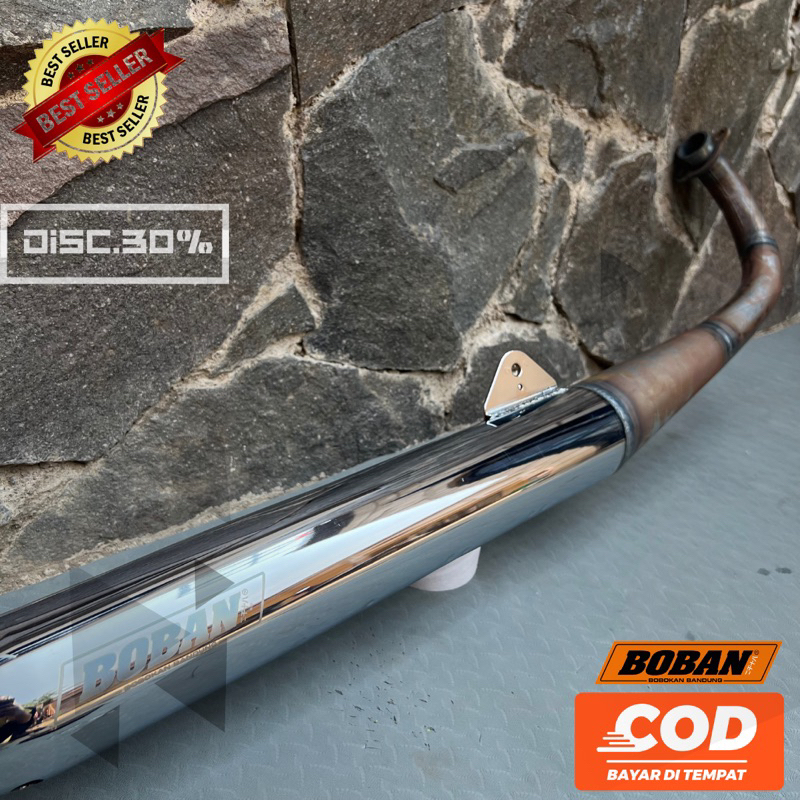 KNALPOT BOBAN ZEUS RX KING RX SPESIAL RX K YT115 STENGAH PLAT NEW BOBAN TERBARU