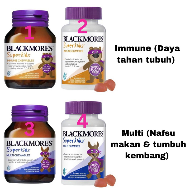 BLACKMORES SUPERKIDS CHEWABLE ll SUPERKIDS GUMMIES