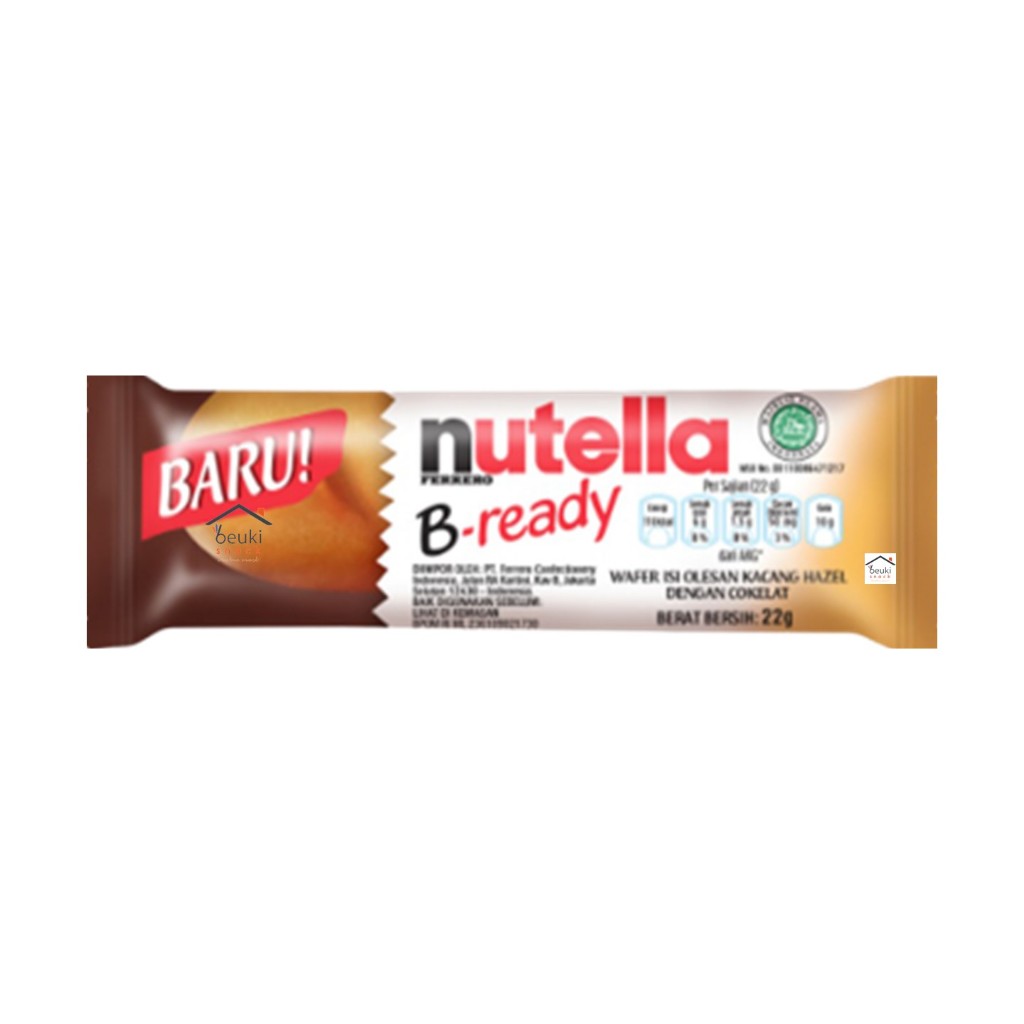 

Nutella B-Ready Wafer Isi Olesan Kacang Hazel