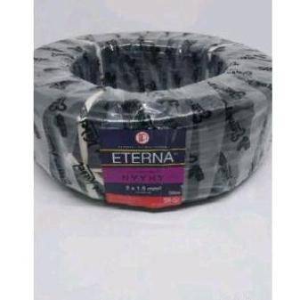 HYO 2x1,5 eterna NYYHY 2X1.5 ETERNA kabel serabut isi 2 tembaga murni SNI