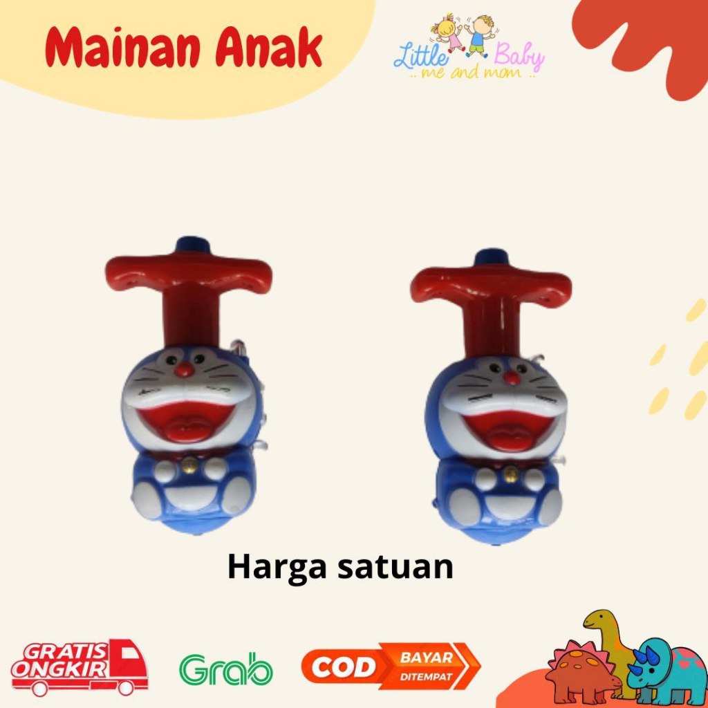 Mainan  Gasing Anak Led Mainan Gasing Doraemon
