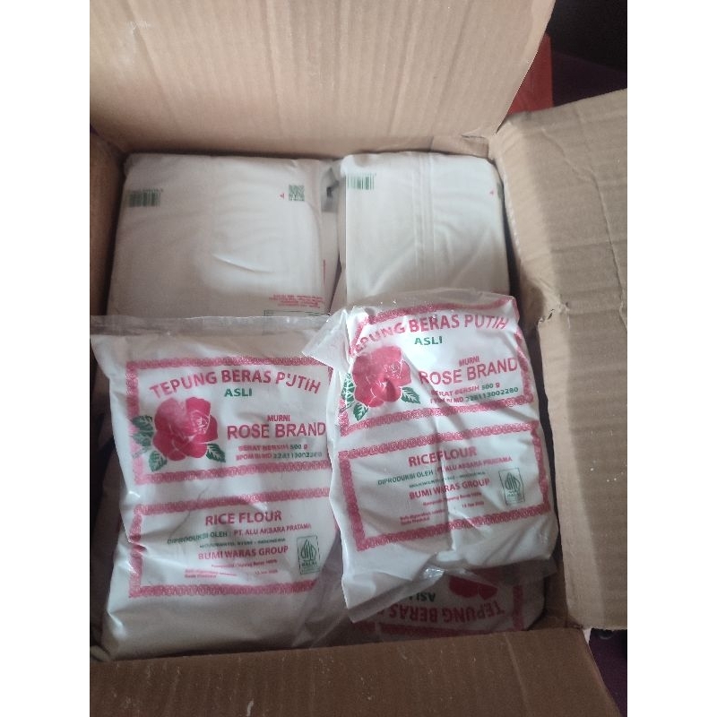

tepung beras rose brand kemasan 500gr