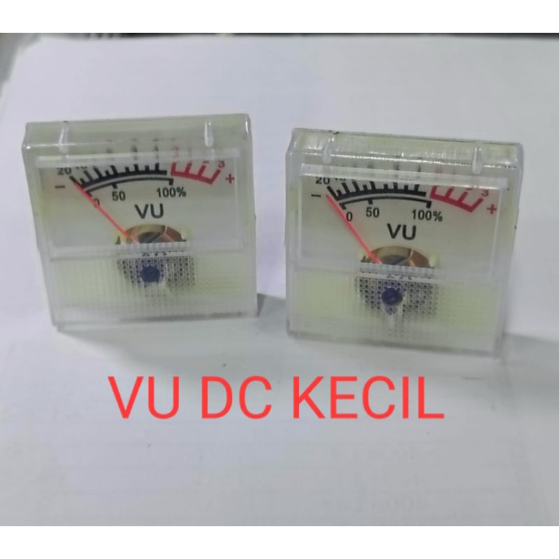 VU DC ANALOG VU METER KECIL / BESAR PANEL METER