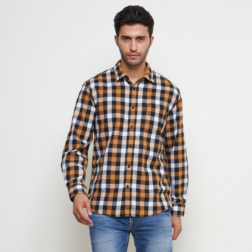 THE GAB'S Kemeja Flannel Pria Lengan Panjang Regular Fit ABAC321M1123