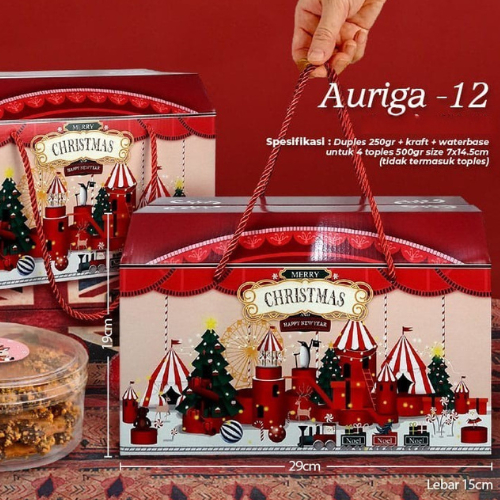 

Box/ kardus Kue Kering edisi Natal 2023/ Hampers Natal/ Packaging Kue kering Natal
