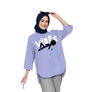 Kaos Combed Wanita Lengan Panjang Vibes Blouse Bo Bahan Kain Combed  Size S M L XL XXL XXXL  Baju At