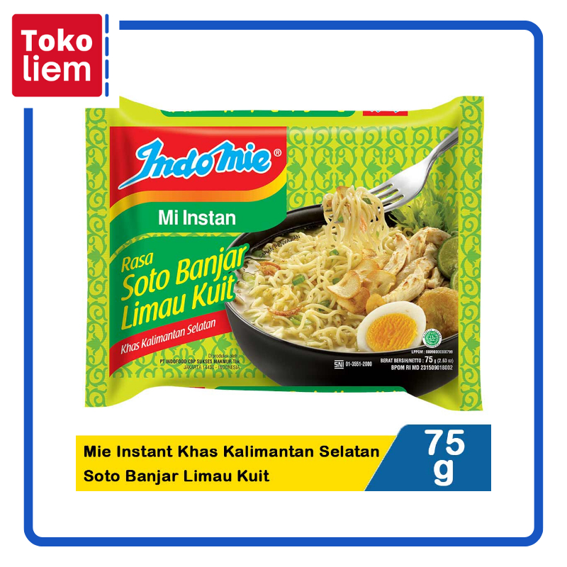 

Indomie Mie Instant Khas Kal-Sel Soto Bnjar Kuit 75G