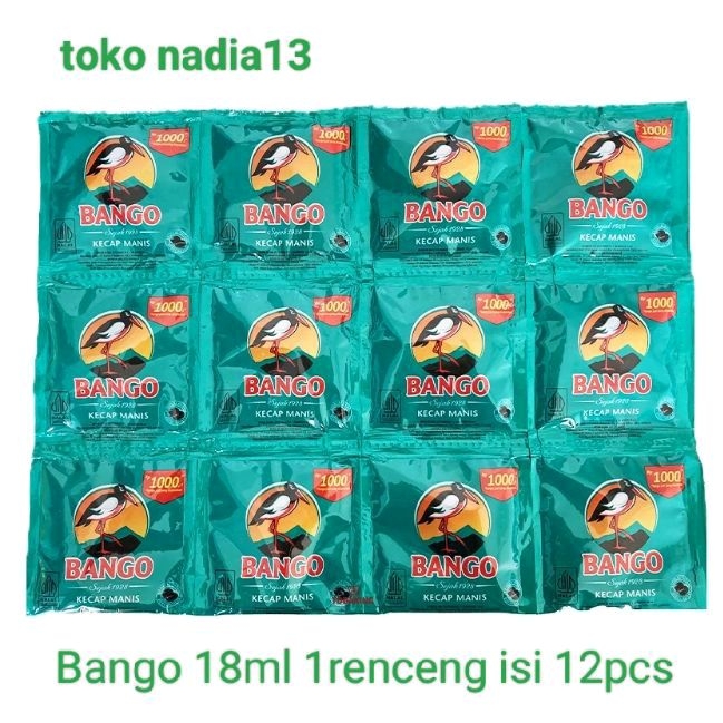 

kecap Bango 18ml 1renceng isi 12pcs