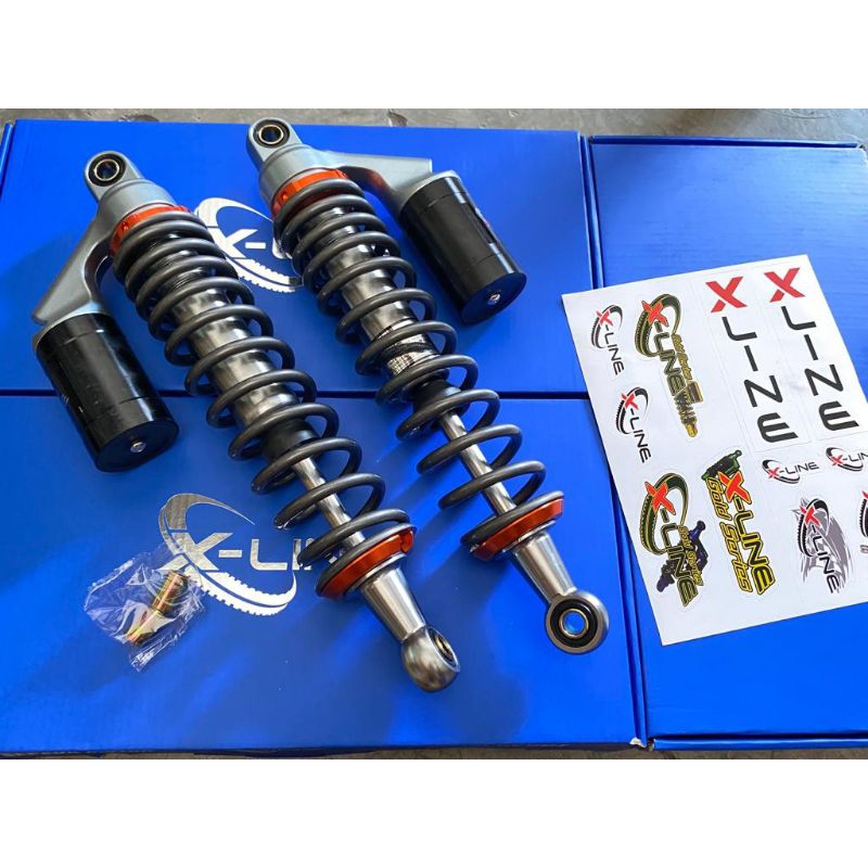 SHOCK X LINE COPY KTC 320mm 340 mm TABUNG BELAKANG SOK SKOK SHOCBREAKER BELAKANG TABUNG ATAS X-LINE 