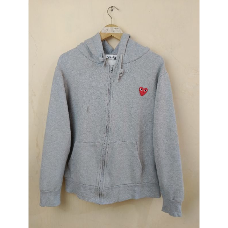 Hoodie Zipper PLAY CDG Original