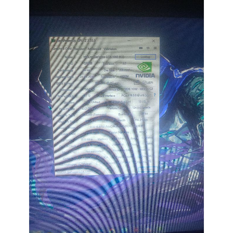 Nvidia GTX 1060 3 GB GALAX