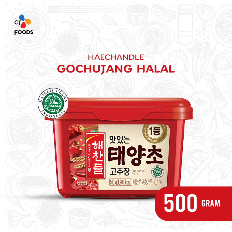 

Haechandle Saus Gochujang Halal MUI / Pasta Cabai Korea 500 Gram Halal MUI