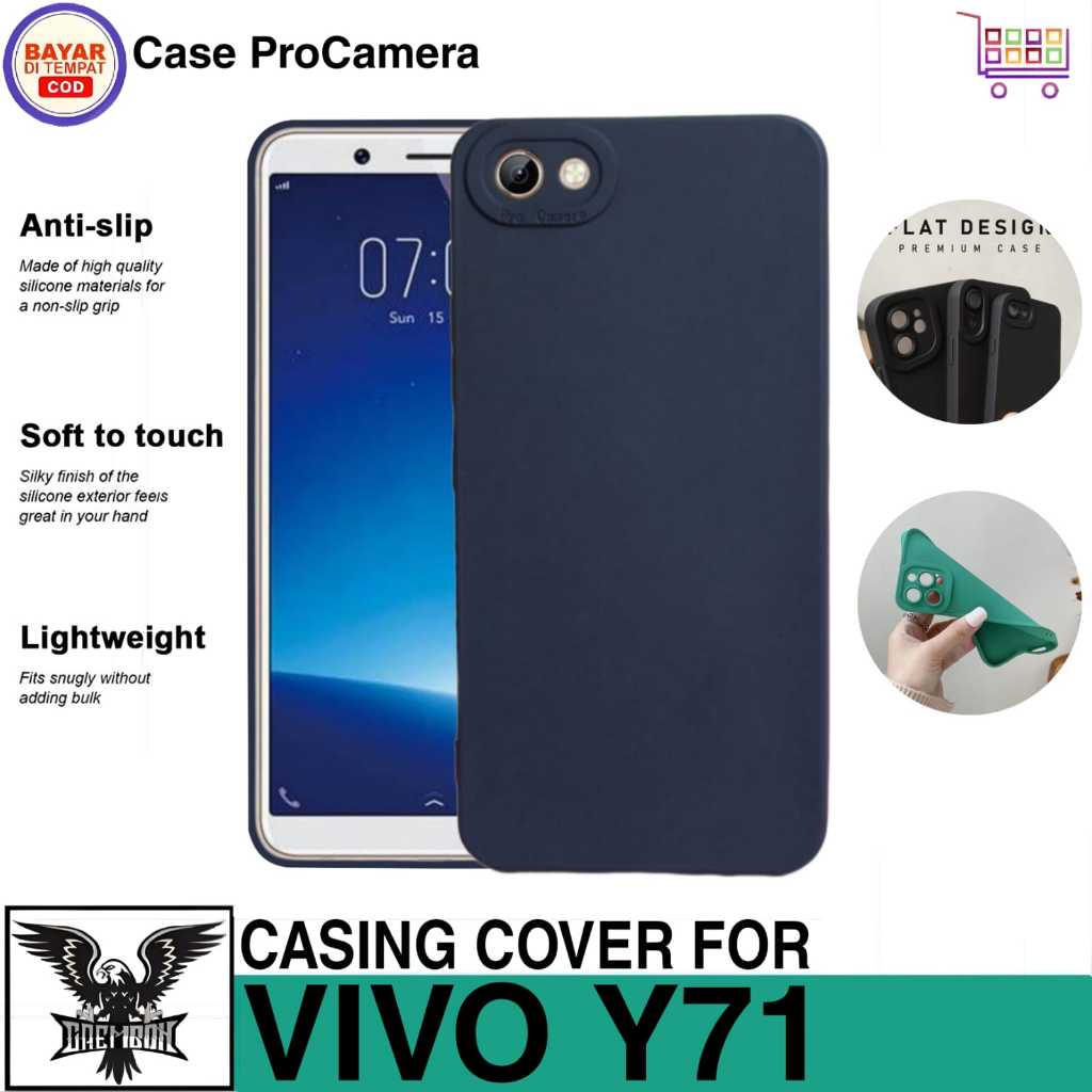 SOFT CASE VIVO Y71 CASE LIQUID PRO CAMERA SQUARE SILICONE CASING COVER
