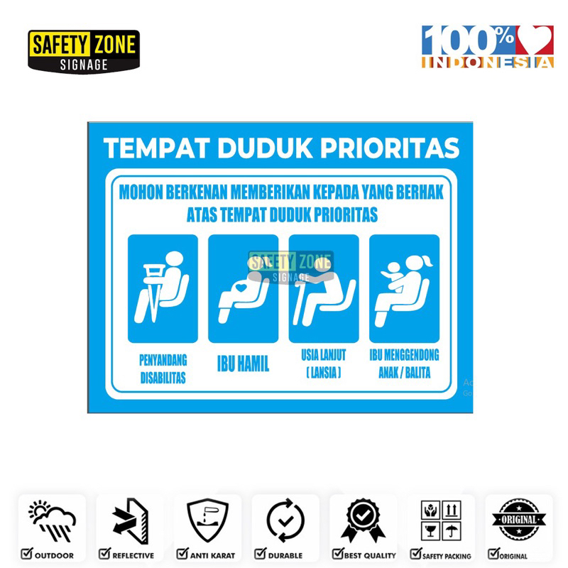 

Sticker Sign Tempat duduk Prioritas