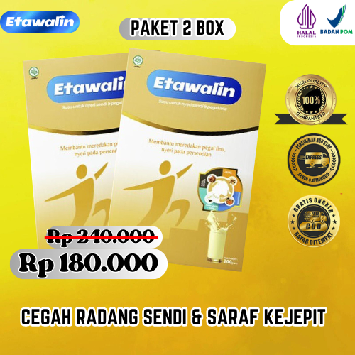 

ETAWALIN ORIGINAL PAKET 2 BOX SUSU KAMBING ETAWA ATASI MASALAH NYERI SENDI TULANG