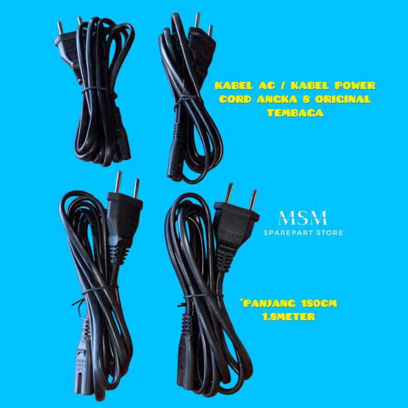 KABEL AC CORD ANGKA 8 ORIGINAL