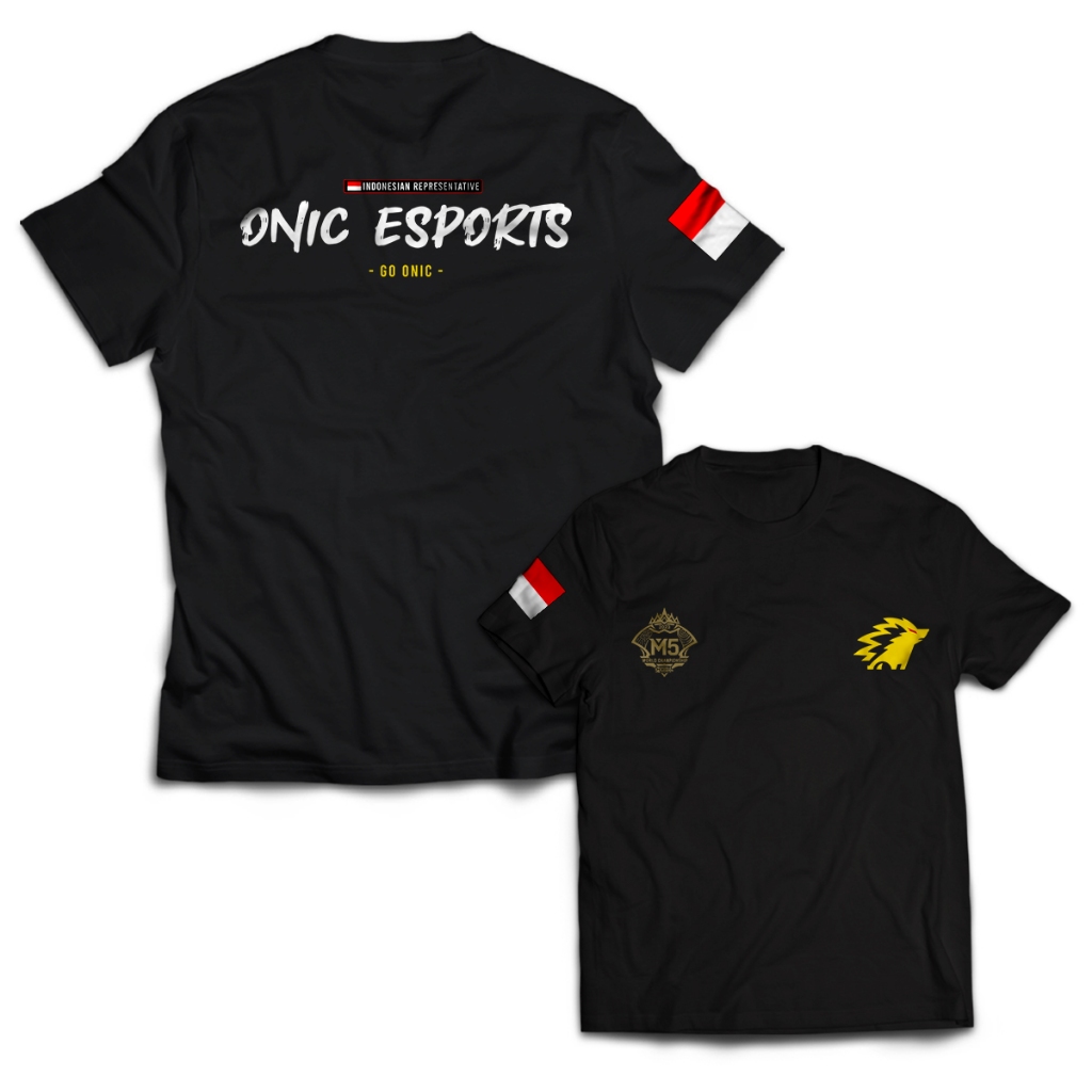 Kaos Pria Mobile Legends ONIC ESPORTS M5 MLBB Dewasa Baju Atasan Unisex PakeKaos