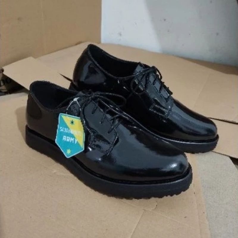 sepatu pdh gibson ful kulit kilap