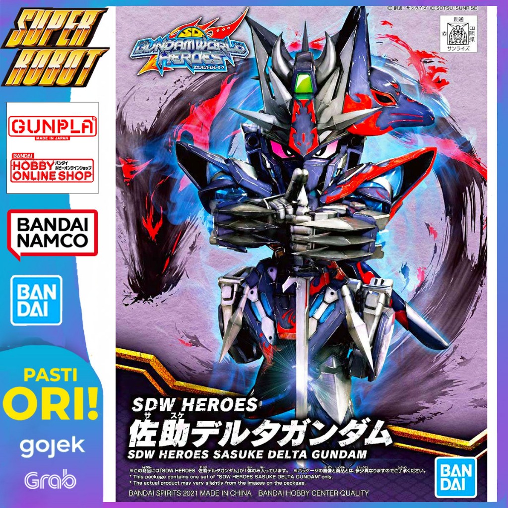 BANDAI SDW Heroes Sasuke Delta Gundam - SD Gundam World Heroes