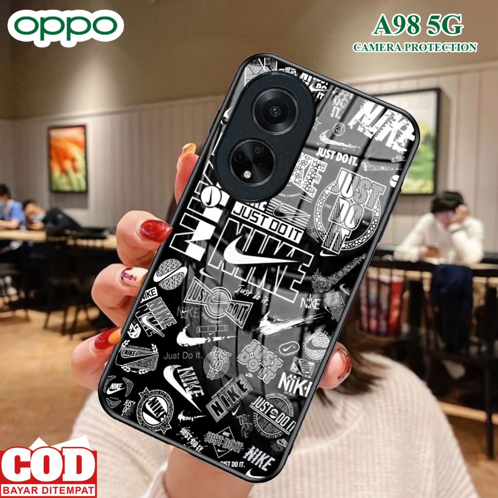 Softcase Glass Kaca OPPO A98 5G [ S69 ]