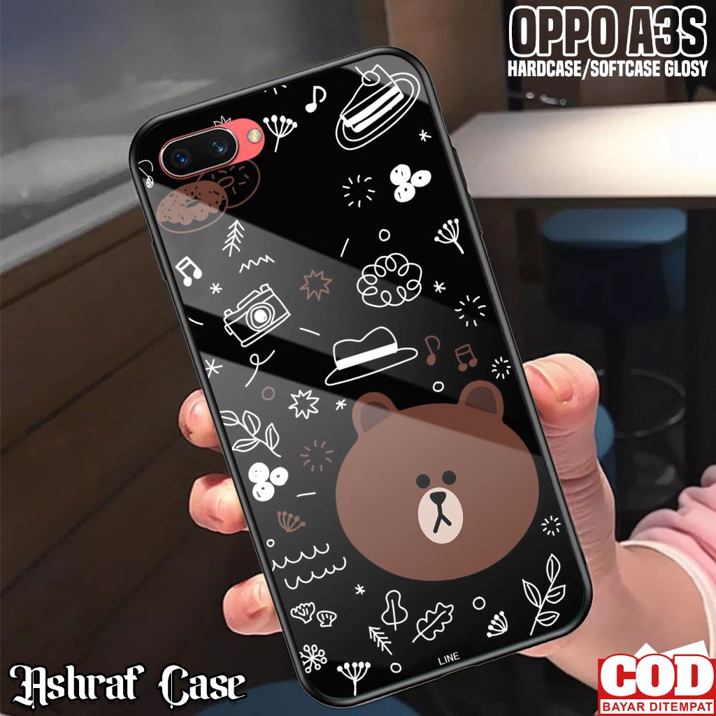 Case Oppo A3S - Casing Hp Oppo A3S ( LN ) Kesing Hp Oppo A3S - Silikon Hp Oppo A3S - Softcase Glass 