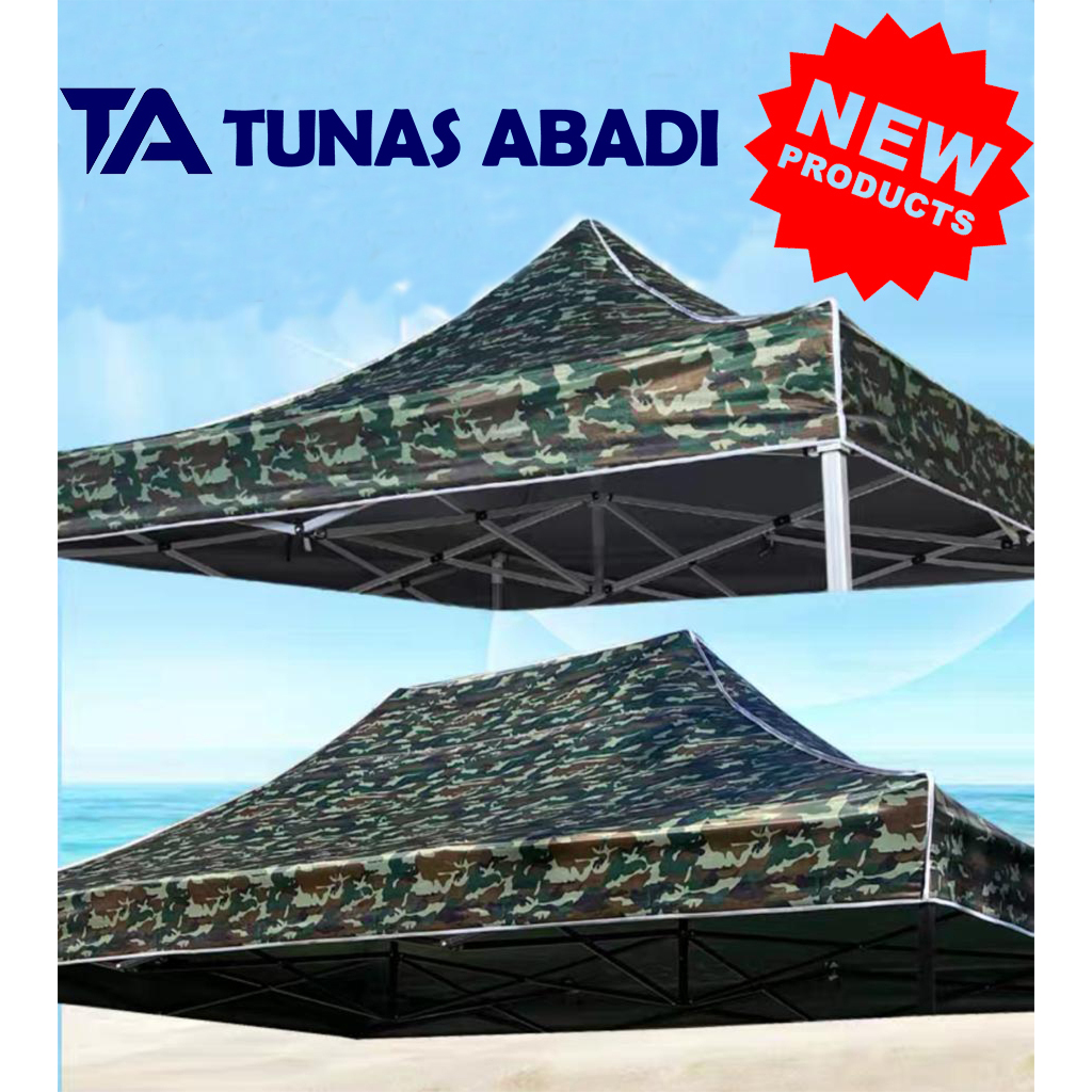 Atap Tenda Lipat Army D1080 Ukuran 3x4,5 Tebal Double Layer