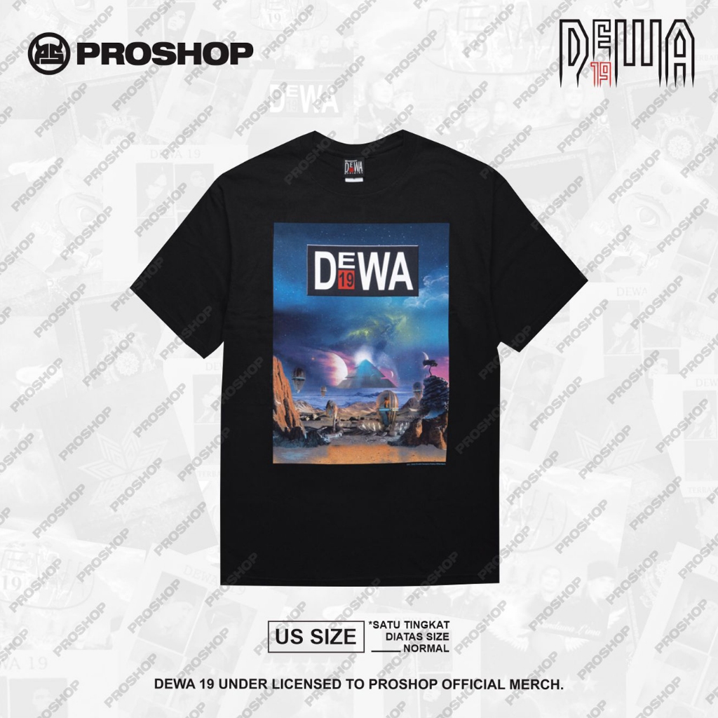 Ready Stock - Proshop | Dewa19 Tshirt | Kaos Pria Kaos Distro | Hitam | Original Tee