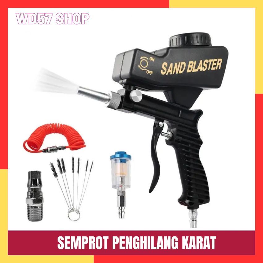 Semprotan Cat Anti Karat Paint Spray Sand Blaster Gun Gravity Pneumatic Portable Tekanan Tinggi
