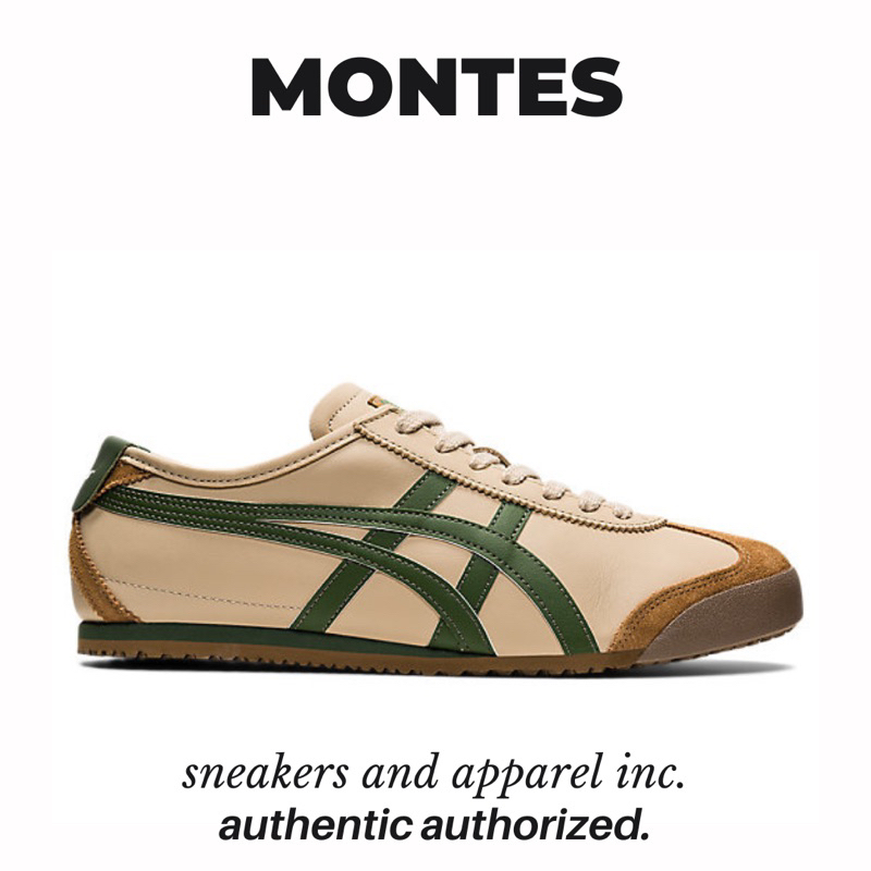 Sepatu Onitsuka Tiger Beige Brown Green Original