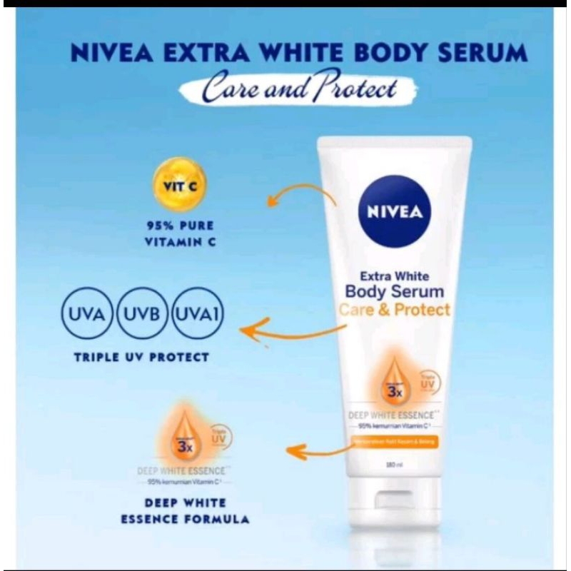 nivea extra white body serum