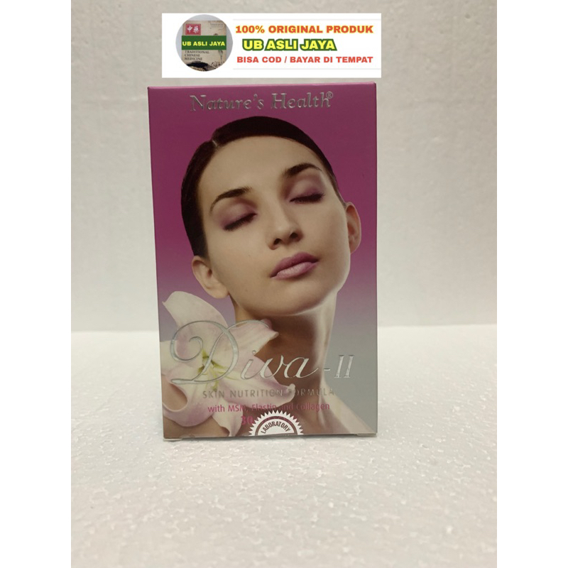 Natures health diva ll skin nutrition formula collagen 30 softgels bpom original