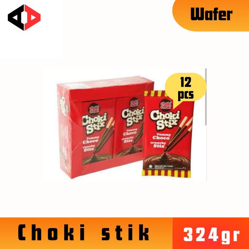 

choki stix wafer stik coklat 12pcs @27gr