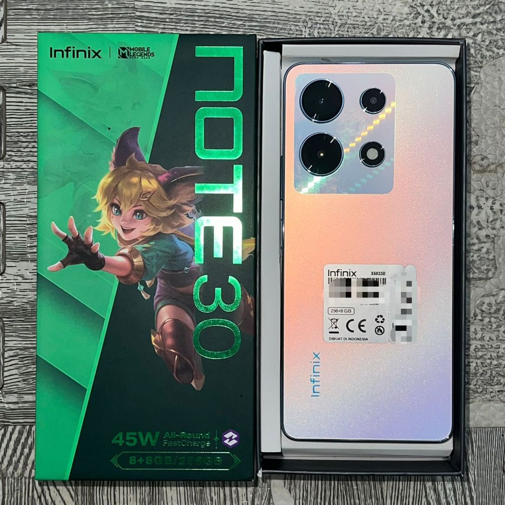 Infinix Note 30 8/256 GB Second Fullset Bekas Resmi