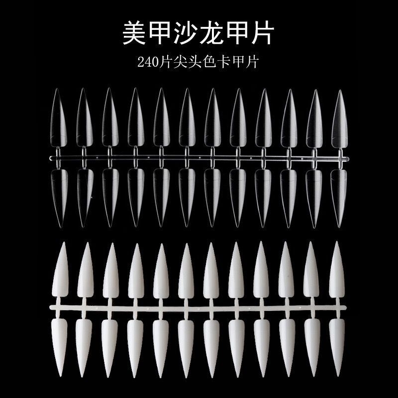 Display Color Chart Nail Art 240pc/Display Kuku Palsu Runcing
