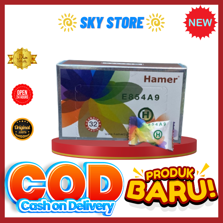 Hamer Rainbow Candy Original 1 Box 32 Pcs Permen Hamer Rainbow Asli