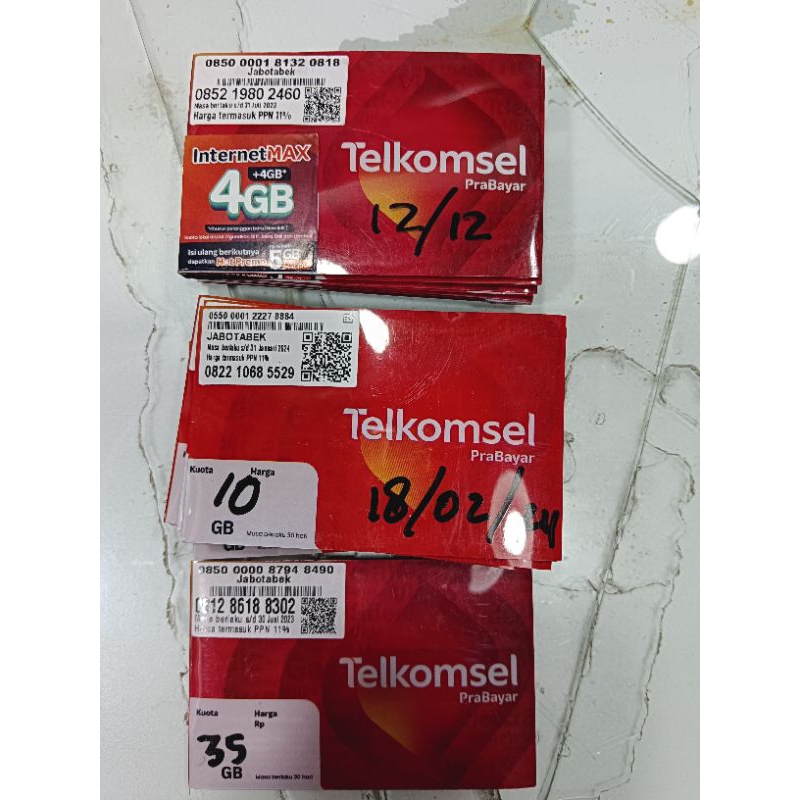 kartu kuota telkomsel 3gb 6gb 15gb 35gb