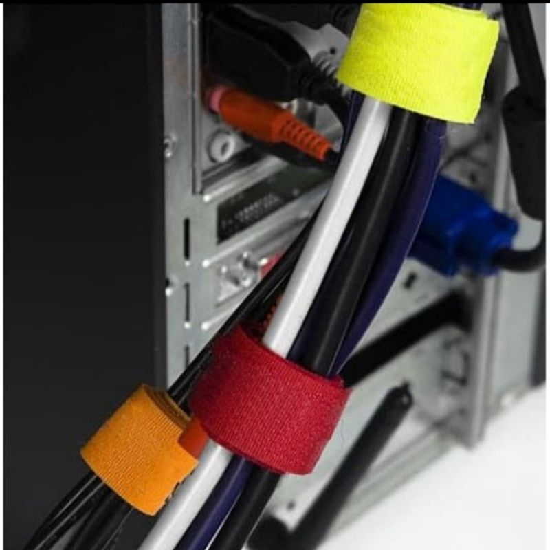 Kabel Strap Pengikat / Cable Velcro Ties Serba Guna Lebar 2cm panjang 1m